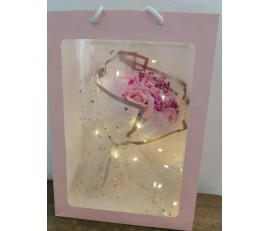 FMD001-LED flower with beauty gift bag